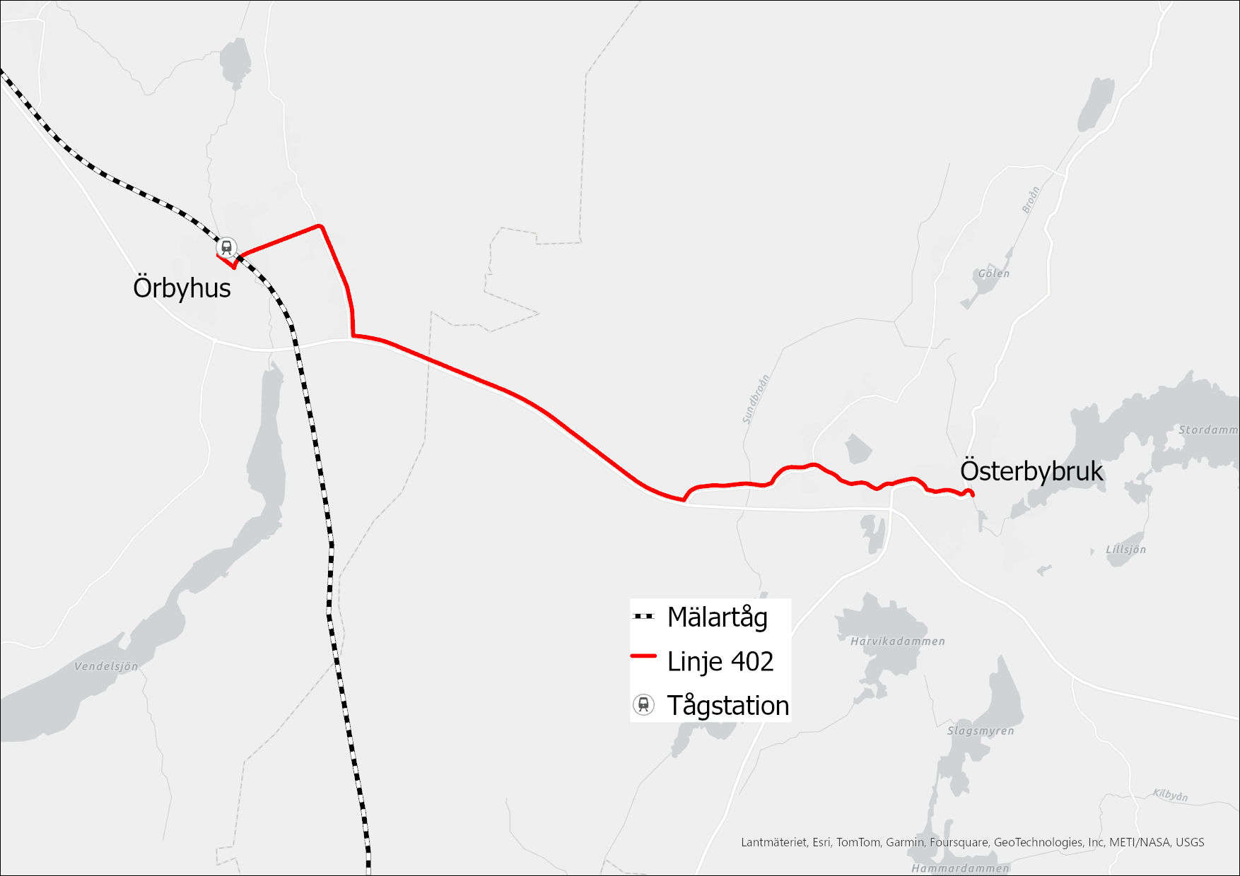 Förslag väg 290 ny linje Örbyhus – Österbybruk Förslag väg 290 karta3_ny linje Örbyhus – Österbybruk.jpg